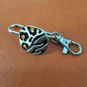 Alexx Inc Finders Key Purse Hook Leopard Zebra Animal Print Key Finder Safari